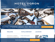 Tablet Screenshot of hoteldoron.com